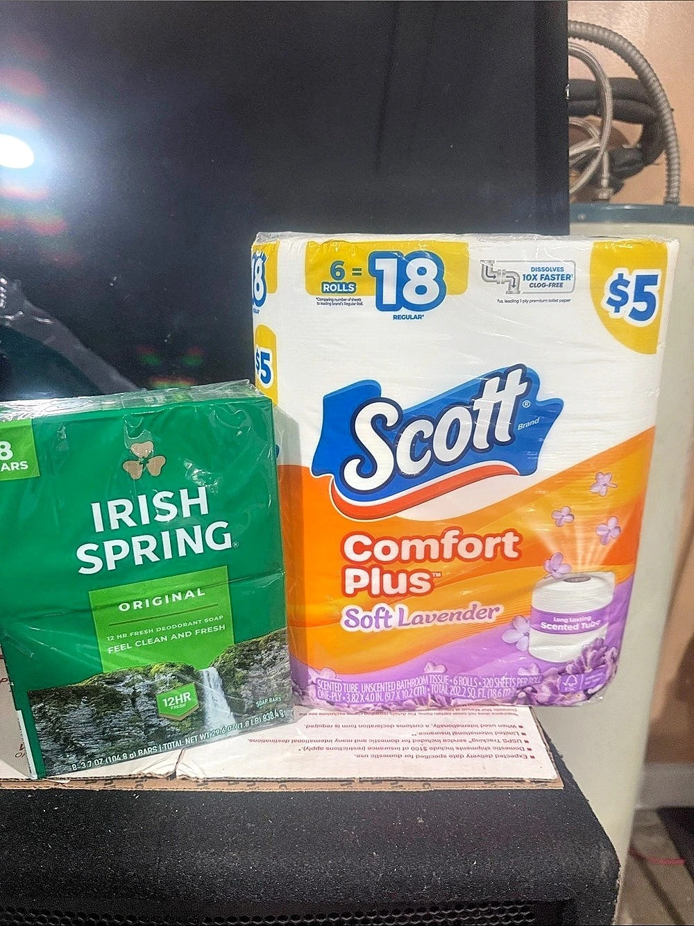 Irish Spring Original Deodorant Soap Bar Multi-Pack & Scott Toilet Paper NWT